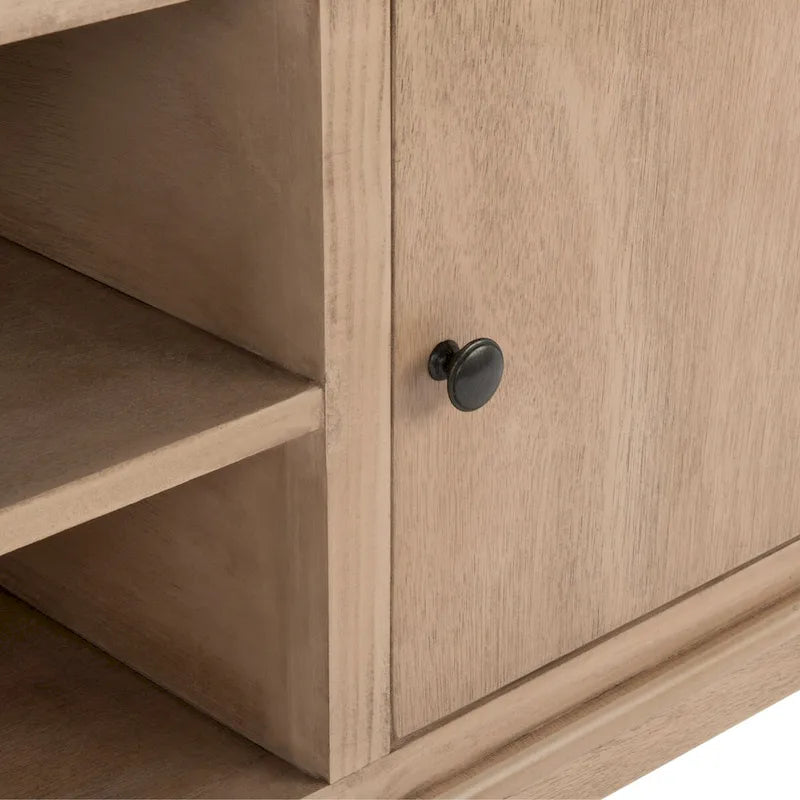 Mueble para TV y multimedia de 2 puertas y 1 estante - 47.3" An x 15.8" P x 20" Al