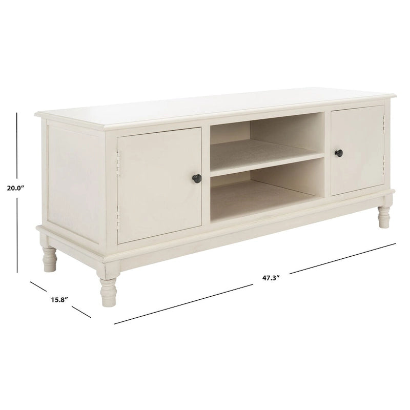 Mueble para TV y multimedia de 2 puertas y 1 estante - 47.3" An x 15.8" P x 20" Al