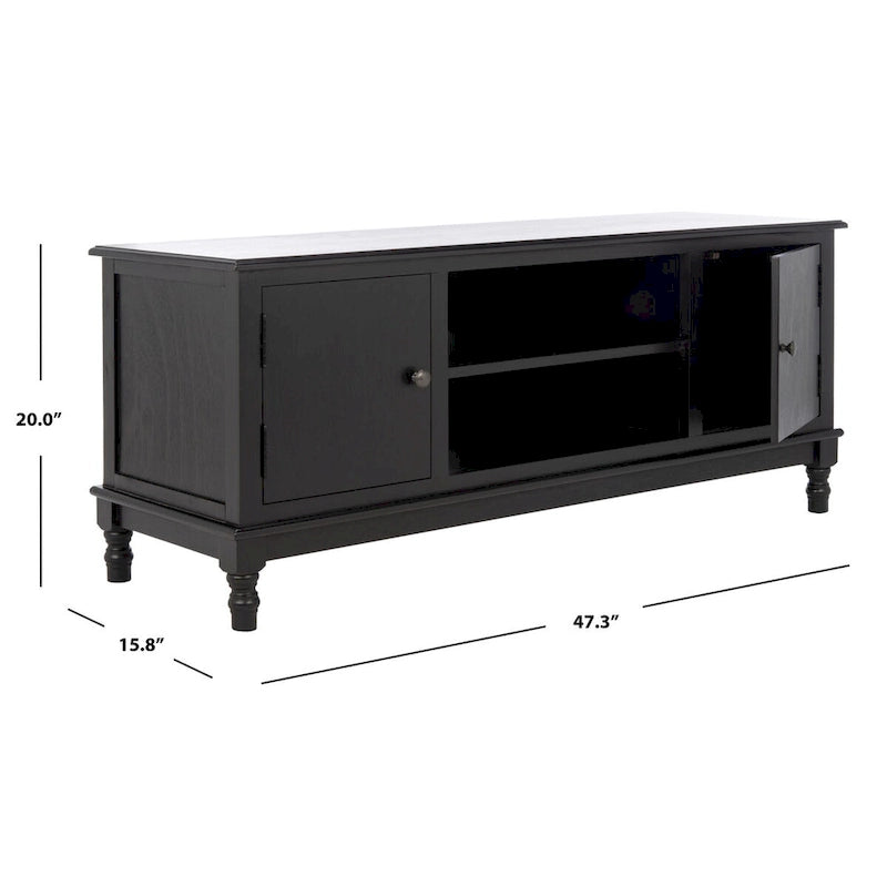 Mueble para TV y multimedia de 2 puertas y 1 estante - 47.3" An x 15.8" P x 20" Al