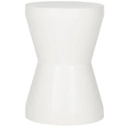Mesa auxiliar de hormigón para interior/exterior Cheul - 12.2" x 12.2" x 17.3"