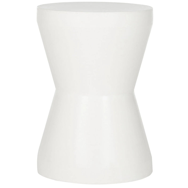 Mesa auxiliar de hormigón para interior/exterior Cheul - 12.2" x 12.2" x 17.3"