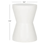 Mesa auxiliar de hormigón para interior/exterior Cheul - 12.2" x 12.2" x 17.3"