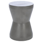 Mesa auxiliar de hormigón para interior/exterior Cheul - 12.2" x 12.2" x 17.3"