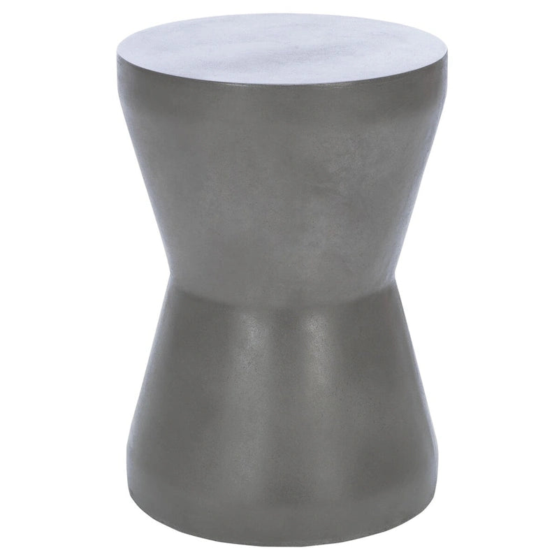Mesa auxiliar de hormigón para interior/exterior Cheul - 12.2" x 12.2" x 17.3"