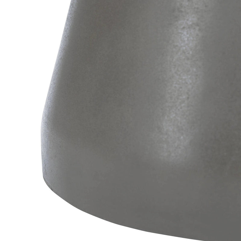 Mesa auxiliar de hormigón para interior/exterior Cheul - 12.2" x 12.2" x 17.3"