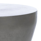 Mesa auxiliar de hormigón para interior/exterior Cheul - 12.2" x 12.2" x 17.3"
