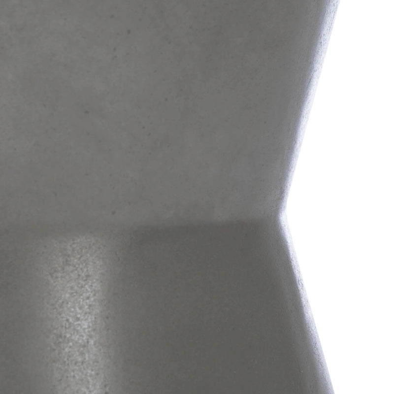Mesa auxiliar de hormigón para interior/exterior Cheul - 12.2" x 12.2" x 17.3"