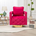 Sillón giratorio con asiento capitoné