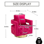 Sillón giratorio con asiento capitoné