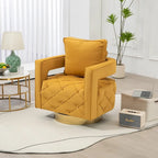 Sillón giratorio con asiento capitoné
