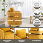 Sillón giratorio con asiento capitoné