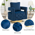 Sillón giratorio con asiento capitoné