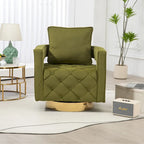 Sillón giratorio con asiento capitoné