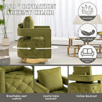 Sillón giratorio con asiento capitoné