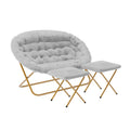 Sillón doble con 2 otomanas