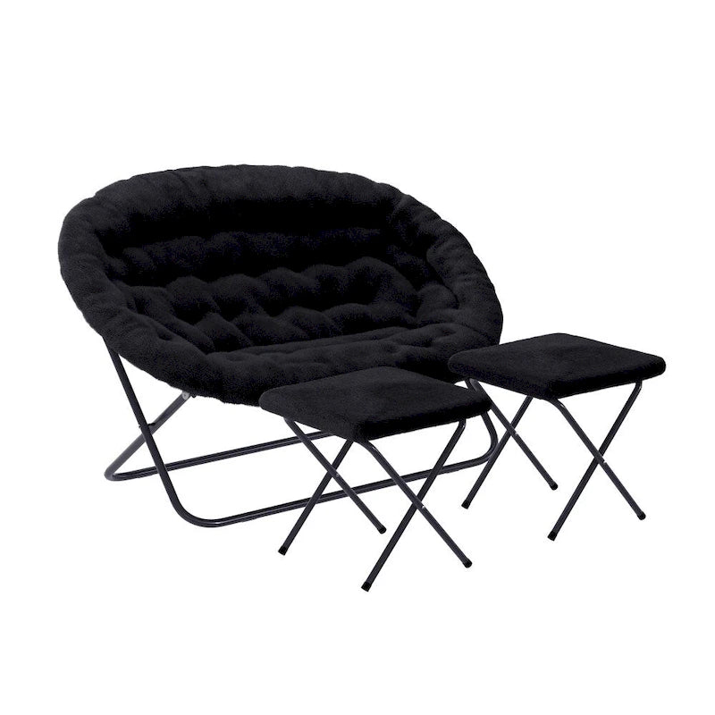 Sillón doble con 2 otomanas