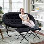 Sillón doble con 2 otomanas