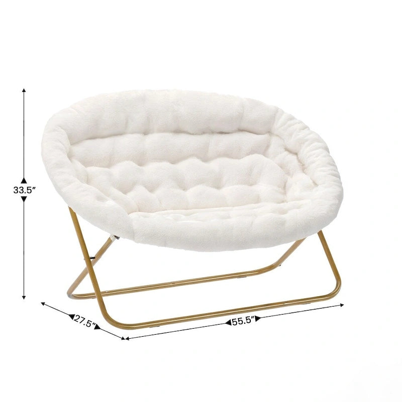 Sillón doble con 2 otomanas