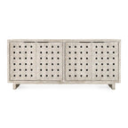 Aparador de madera de pino reciclada de 4 puertas