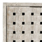 Aparador de madera de pino reciclada de 4 puertas