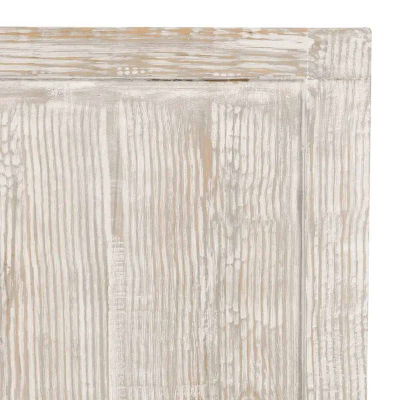 Aparador de madera de pino reciclada de 4 puertas