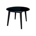 Mesa de comedor redonda de madera maciza de 42 pulgadas con alas abatibles