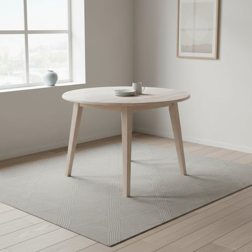 42 in. Solid Wood Round Dual Drop Leaf Table