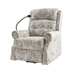 Sillón reclinable eléctrico tradicional con ayuda de elevación, masaje, calor y reposacabezas ajustable