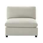 Sillón decorativo sin brazos con fundas de cojín extraíbles