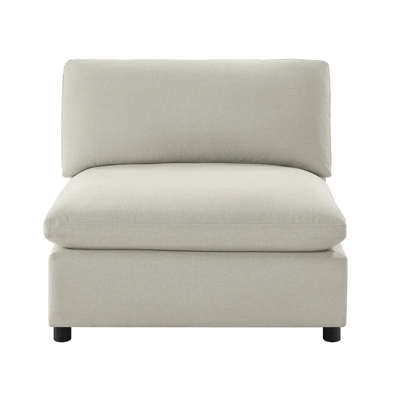 Sillón decorativo sin brazos con fundas de cojín extraíbles
