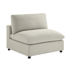 Sillón decorativo sin brazos con fundas de cojín extraíbles