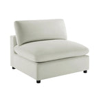 Sillón decorativo sin brazos con fundas de cojín extraíbles