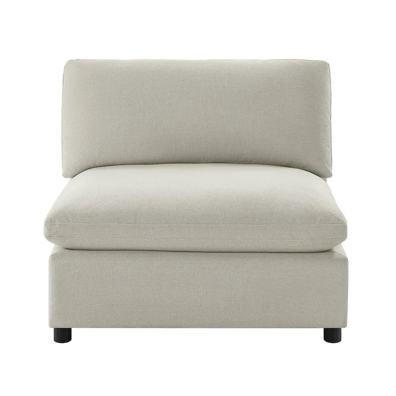 Sillón decorativo sin brazos con fundas de cojín extraíbles