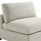 Sillón decorativo sin brazos con fundas de cojín extraíbles
