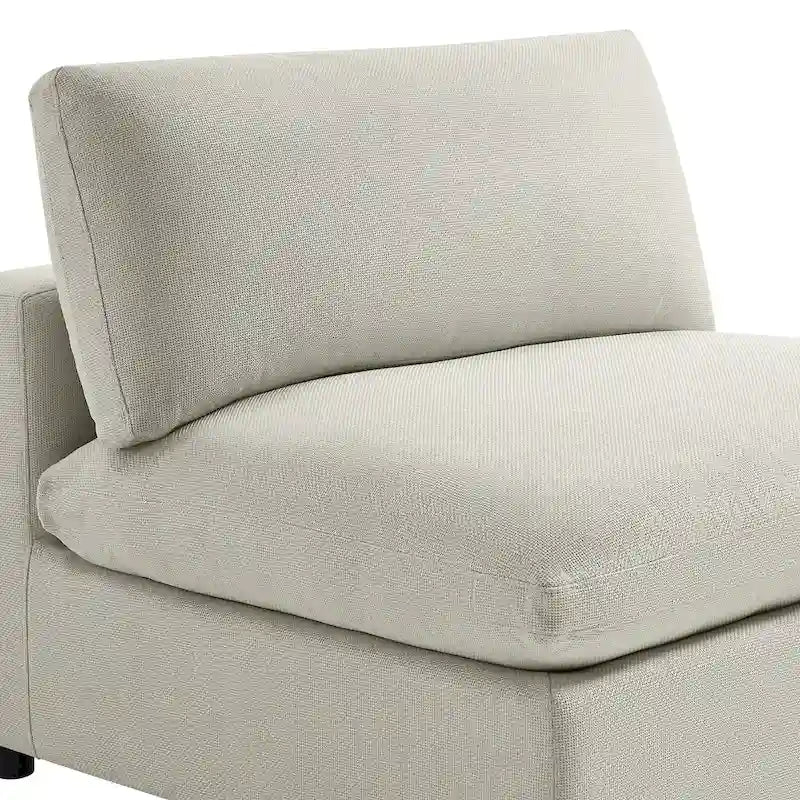 Sillón decorativo sin brazos con fundas de cojín extraíbles
