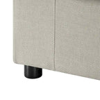 Sillón decorativo sin brazos con fundas de cojín extraíbles