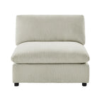 Sillón decorativo sin brazos con fundas de cojín extraíbles