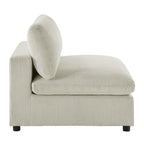 Sillón decorativo sin brazos con fundas de cojín extraíbles