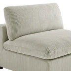 Sillón decorativo sin brazos con fundas de cojín extraíbles