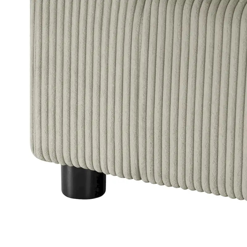 Sillón decorativo sin brazos con fundas de cojín extraíbles
