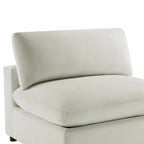 Sillón decorativo sin brazos con fundas de cojín extraíbles