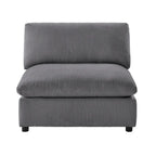 Sillón decorativo sin brazos con fundas de cojín extraíbles
