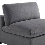 Sillón decorativo sin brazos con fundas de cojín extraíbles