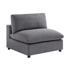 Sillón decorativo sin brazos con fundas de cojín extraíbles