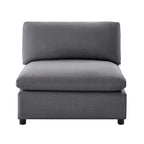 Sillón decorativo sin brazos con fundas de cojín extraíbles