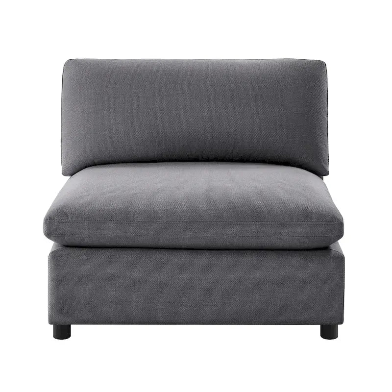 Sillón decorativo sin brazos con fundas de cojín extraíbles