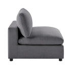 Sillón decorativo sin brazos con fundas de cojín extraíbles