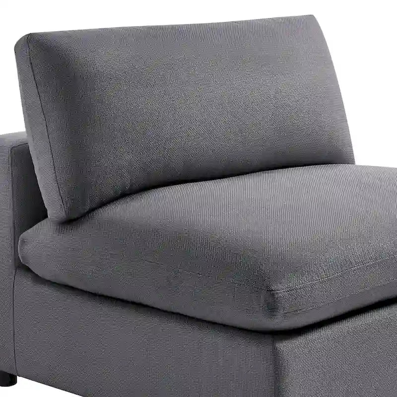 Sillón decorativo sin brazos con fundas de cojín extraíbles