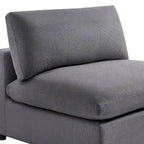 Sillón decorativo sin brazos con fundas de cojín extraíbles
