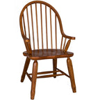 Sillón rústico de roble con respaldo de arco
